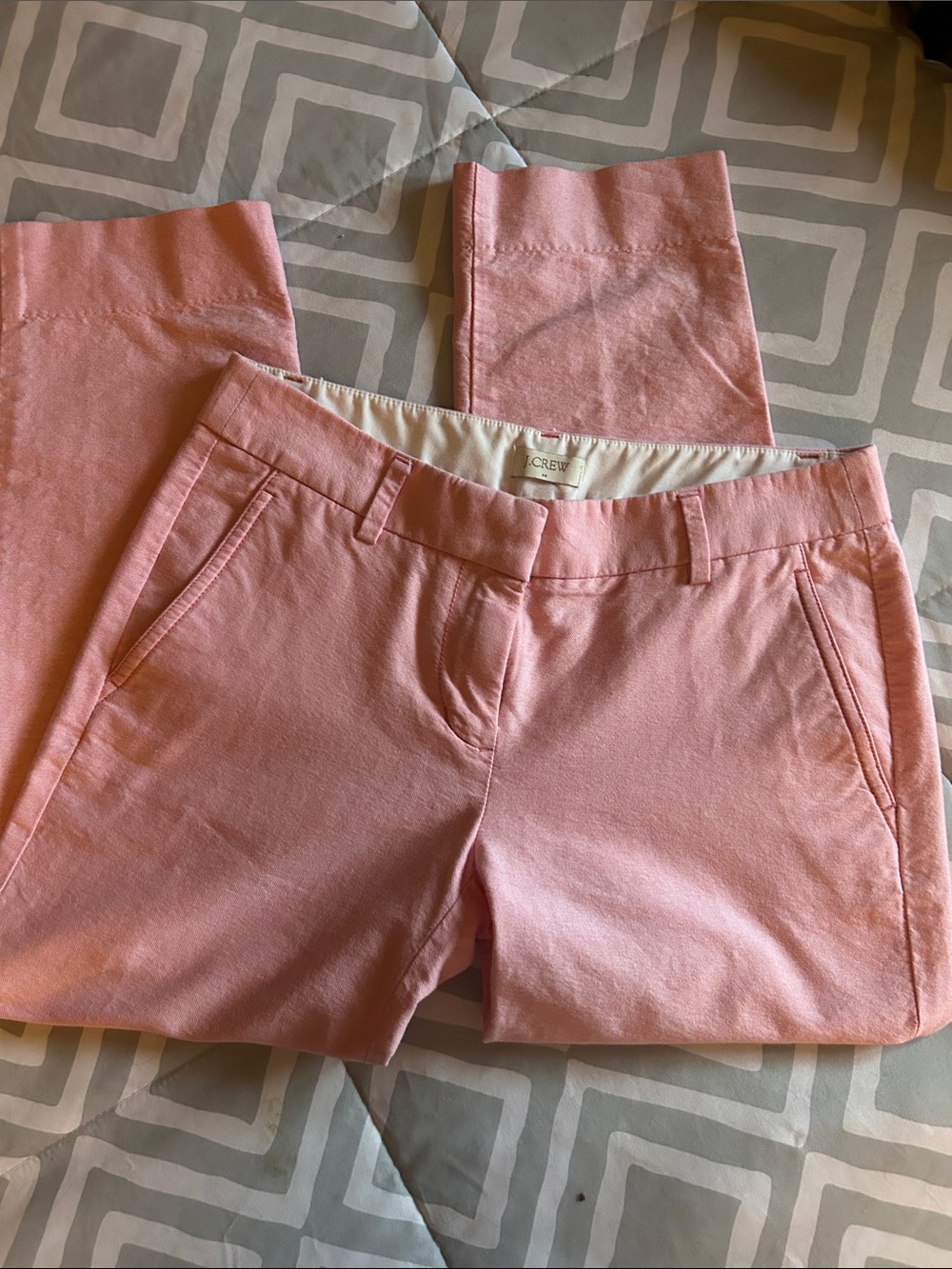 J CREW light pink cotton capri 💓💓💓